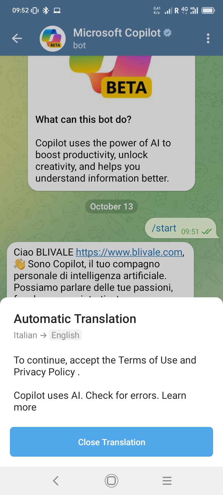 blivale_image_copilot_telegram_04 image blivale_image_copilot_telegram_04 Sfrutta l'Intelligenza Artificiale di Microsoft Copilot su Telegram