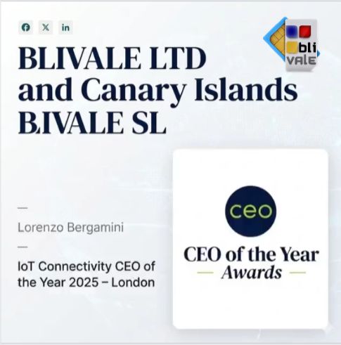 blivale_image_iot-connectivity-ceo-of-the-year-2025_800x800 BLIVALE trionfa a Londra: Lorenzo Bergamini eletto IoT Connectivity CEO of the Year 2025