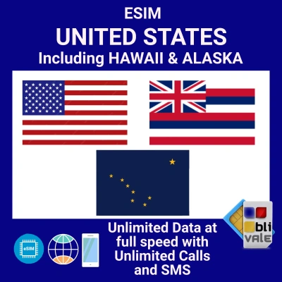 blivale_en_esim_new_USA_Hawaii_Alaska_Unlimited_1080x1080 eSIM per STATI UNITI (USA) e HAWAII (HI) e ALASKA (AK) Illimitato