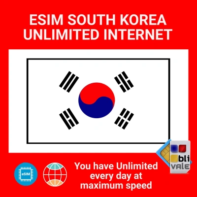 blivale_en_esim_new_south_korea_unlimited_1080x1080 eSIM per Corea del Sud illimitata (KR)