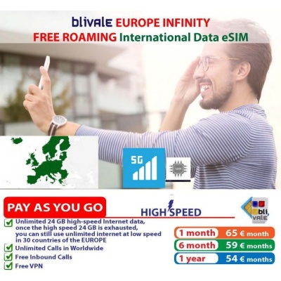 blivale_image_pay_as_you_go_surf_europe_infinity_esim_unlimited_free_roaming BLIVALE eSIM Infinity Europe 5G With Unlimited Internet & Calls